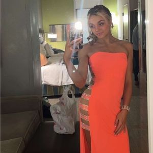 Gorgeous size 0 coral pink dress